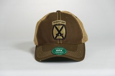 10th Mountain Division Patch Ricamato Olive Drab Legacy Marca Trucker Cap