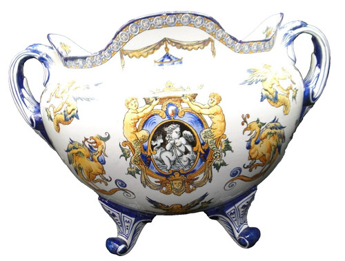 Ceramica grande coperchio - coperchio, vaso