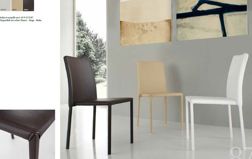 Sedia sala salotto pelle