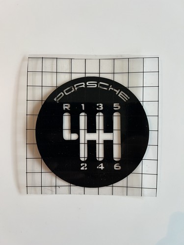 Porsche manual sticker glass - sticker, /