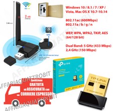 adattatore usb wifi pc chiavetta wireless internet antenna wifi windows tplink 