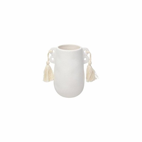 Vaso portafiori con nappine - , ed