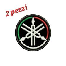 2x Patch Yamaha Diapason Tricolore Motociclismo Sport diam cm7 Toppa Ricamo