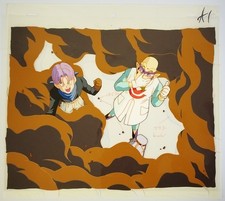 Dragon Ball GT Anime Cel D6 con bauli Douga e Doctor A1