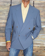 Giacca blazer lana blu