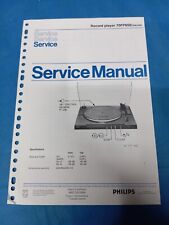Giradischi PHILIPS 70FP650 Record Player Vintage SERVICE MANUAL ORIGINALE Schemi