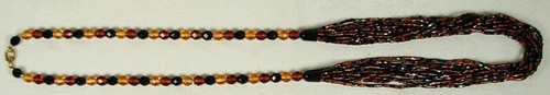 Collana perle vetro - collana,
