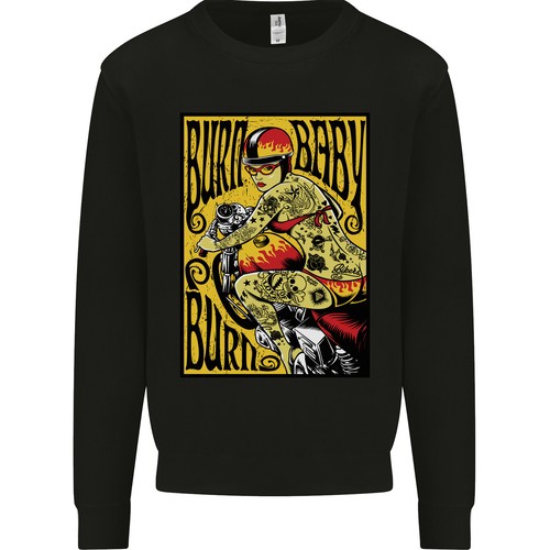 Burn baby felpa jumper - burn,