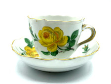 Porcellana Meissen decoro rosa