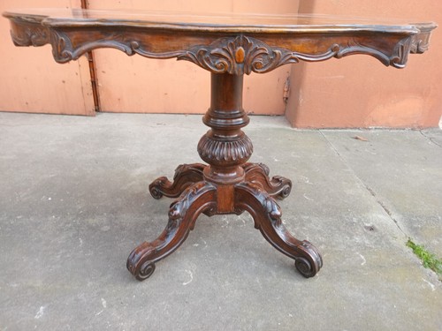 Tavolo ovale legno noce - tavolo,