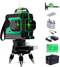 Livella Laser Autolivellante, 3x360° Linea Laser Verde a Croce