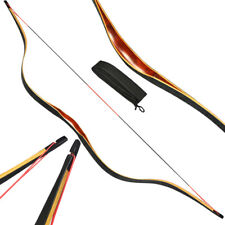 Fiocco ricurvo in legno tradizionale 55'' arco per cavalli fatto a mano 20-50 libbre tiro con l'arco caccia RH LH