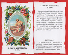 SANTINO S. TORPES MARTIRE DI PISA SANTO DEL GIORNO 29°APRILE CON PREGHIERA
