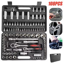 CHIAVI A CRICCHETTO BUSSOLA KIT 108 PZ CHIAVE BUSSOLE IN VALIGETTA