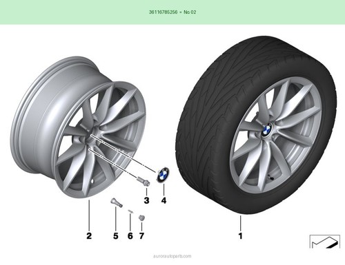 Bmw cerchio lega originale - cerchio,