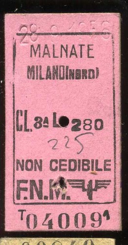 Biglietto treno ferrovia - biglietto,
