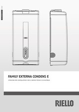 Manuale istruzioni installazione caldaia Riello Family Externa Condens E