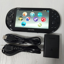 Console Sony PlayStation PS Vita PCH-2000 nera con caricatore importazione Giappone