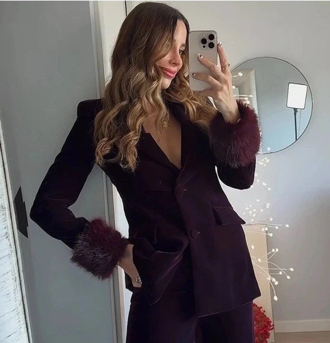 Zara blazer borgogna con - blazer,