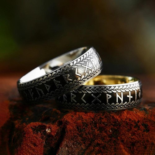 Anello runa vichinga nordica - runa,