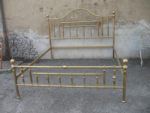 Letto ottone matrimoniale - letto,