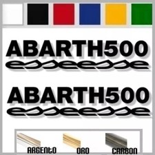 coppia adesivi fiat 500 ABARTH