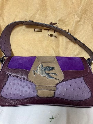 Borsa donna etro - struzzo, e