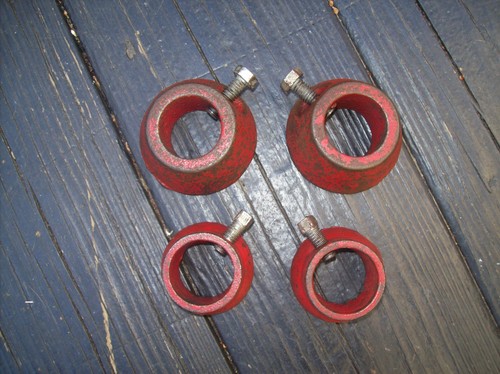 Vintage barbell collars - barbell,