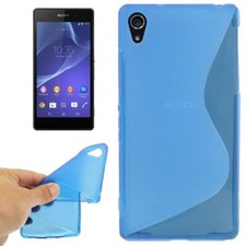 Custodia TPU Protettiva Per Sony Xperia Z2 Blu