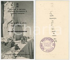 1979 CARRARA "Autostoricizzazione" Mostra Guglielmo Achille CAVELLINI *AUTOGRAFO