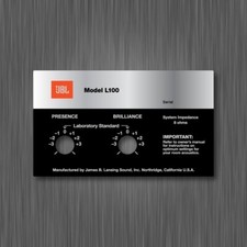 JBL L100 VINYL STICKER LABEL