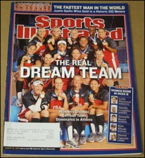 30/08/2004 Sports Illustrated USA squadra di softball Olimpiadi Phelps Vladimir Guerrero