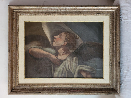 Quadro dipinto angelo volto - angelo,