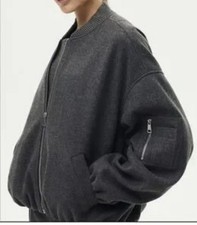 Giacca Bomber ZARA Grigio Lana