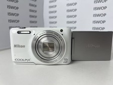Fotocamera digitale Nikon S6600 bianca - completamente testata, stabilizzazione ottica, inglese