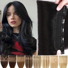 nero/pezzo unico 100% clip in