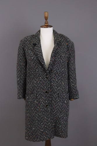 Giacca cappotto lana tweed