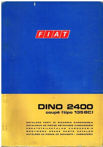 Catalogo ricambi fiat dino - fiat,