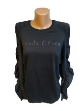 Camicia donna Manila Grace taglia M nera manica lunga