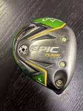 Callaway EPIC FLASH 18° 5W solo testa in legno fairway con copricapo usato