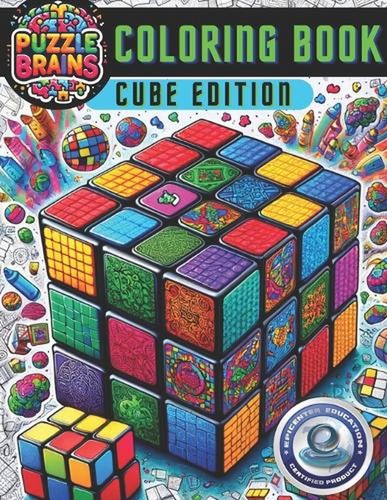 Puzzle brains coloring book - brains,
