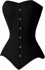 Corsetto sopra busto cotone linea lunga allenamento vita disossata doppio acciaio resistente