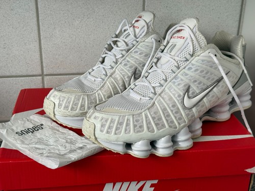Nike shox white silver - shox, white/silver