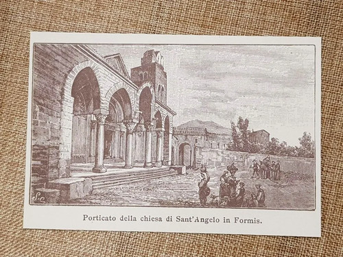 Capua nell 800 porticato della - capua, nell'800