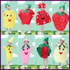 1Set Costume Bambini Cosplay Frutta Verdura Divertente Festa Festività Vestiti Carini Tuta