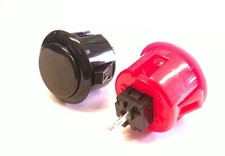 Posta Pro1 - COPPIA PULSANTI ORIGINALI QANBA ROSSI O NERI QANBA 30MM PUSHBUTTON