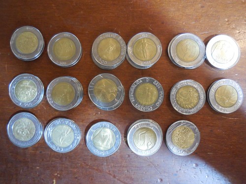 San marino serie 500 lire - serie,