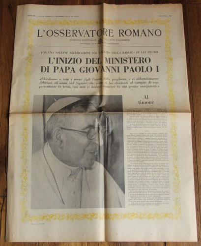 Osservatore romano john paul - l'osservatore,