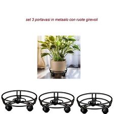 3 supporti porta vaso 3  ruote