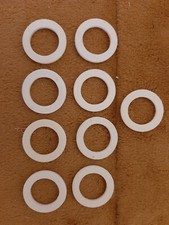 N. 9 ANELLI CERCHI IN PLASTICA DIAMETRO ESTERNO 2.5 CM. - INTERNO 2 CM NUOVI